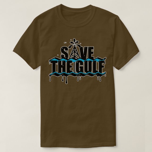 T-shirt Sauvez le forage offshore Gulf Stop (Design devant)