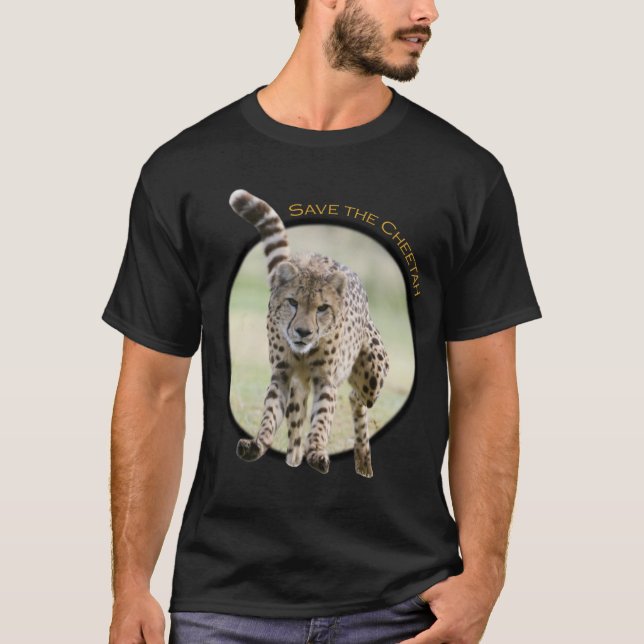 T-shirt Sauvez le guépard (Devant)