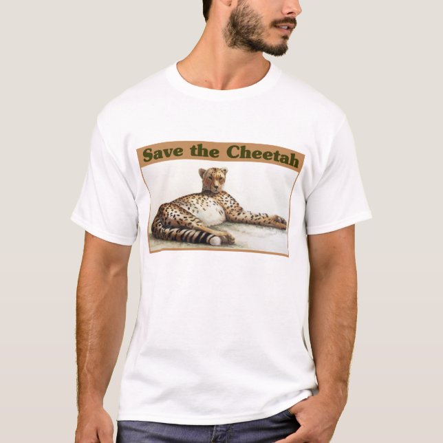 T-shirt Sauvez le guépard (Devant)