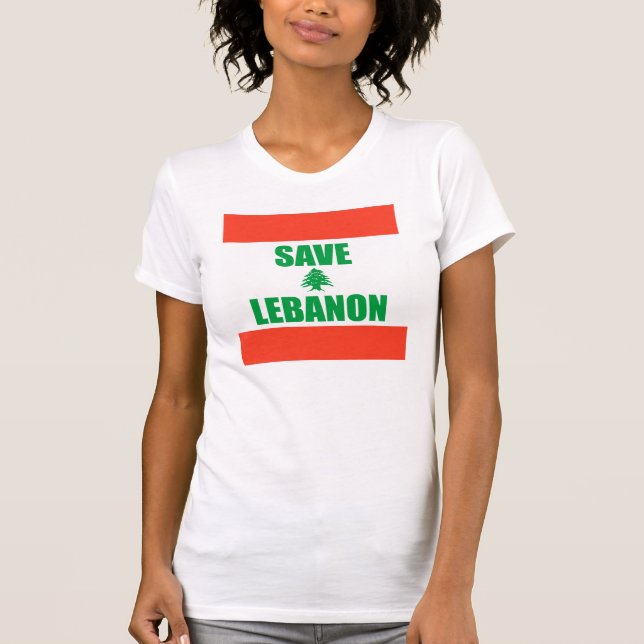 T-shirt Sauvez le Liban (Devant)