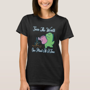 T-shirt Sauvez Le Monde Un Plante À La Fois Nature Environ