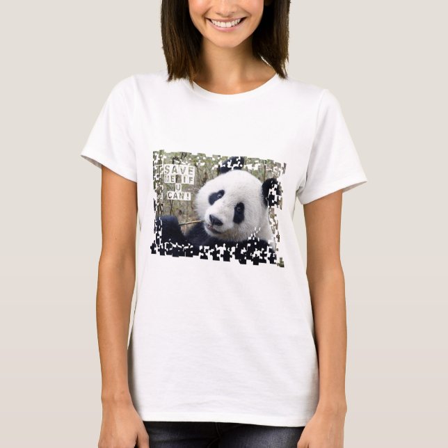 T-shirt Sauvez le panda géant (Devant)