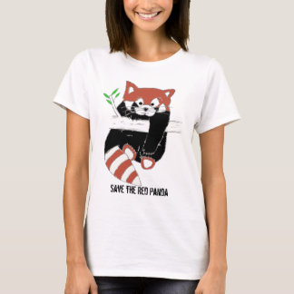 T-shirt Sauvez le panda rouge aka FireFox
