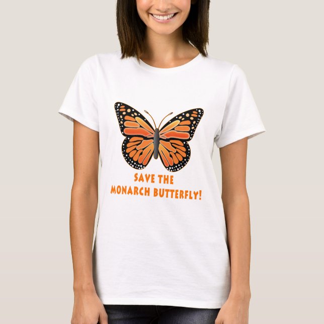 T-shirt Sauvez le papillon de monarque (Devant)