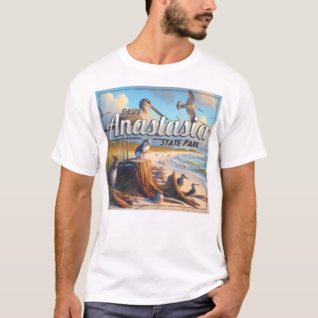 T-shirt sauvez le parc national d'Anastasia ! (Devant)