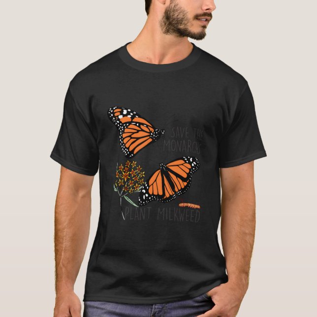 T-shirt Sauvez Le Plante Des Monarques Certains Milkweed B (Devant)