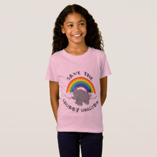 T-Shirt Sauvez le rhinocéros potelé de licorne