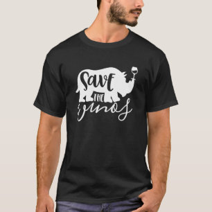 T-shirt Sauvez Le Vin Winos Boire Vin Boire Boisson