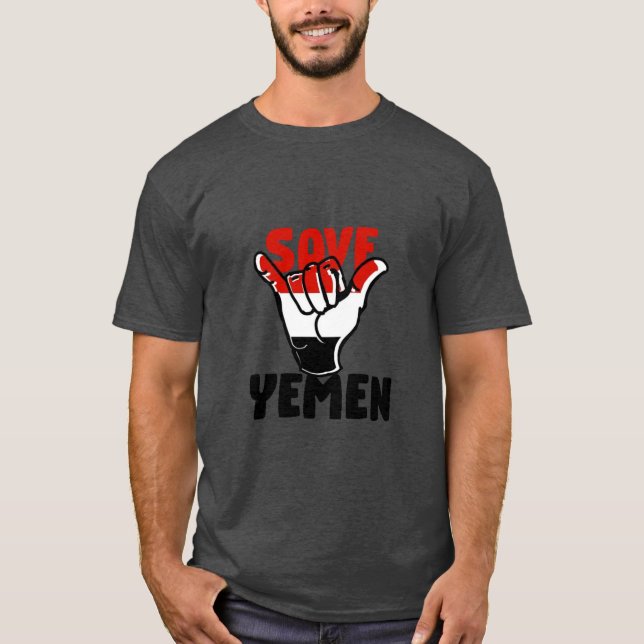 T-shirt Sauvez le Yémen (Devant)