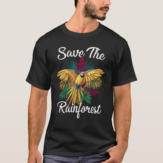 T-shirt Sauvez l'écologiste de la forêt tropicale (Devant)