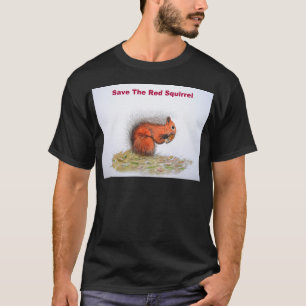 T-shirt Sauvez l'écureuil rouge