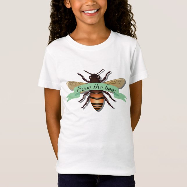T-Shirt Sauvez l'environnement de conservation des abeille (Devant)