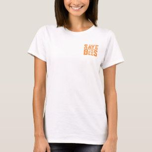 T-shirt Sauvez les abeilles-abeilles-nature-jaune-mignon