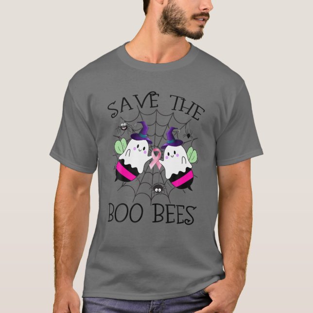 T-shirt Sauvez les abeilles Boo, Funny Cancer du sein Sens (Devant)