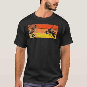 T-shirt Sauvez Les Abeilles Bumblebee Retro Beekeeper