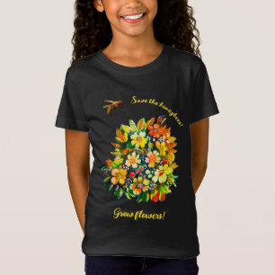 T-Shirt Sauvez les abeilles, faites pousser des fleurs