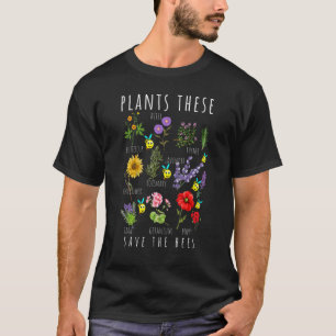 T-shirt Sauvez les abeilles Fleur de Miel Plante apiculteu