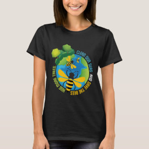 T-shirt Sauvez les abeilles - Jour des terres De l'environ