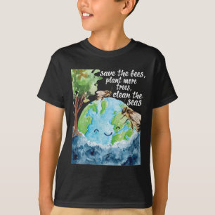 T-shirt Sauvez les abeilles - Jour des terres De l'environ