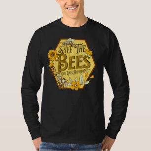 T-shirt Sauvez les abeilles Miel Abeille Gardien Fermier N