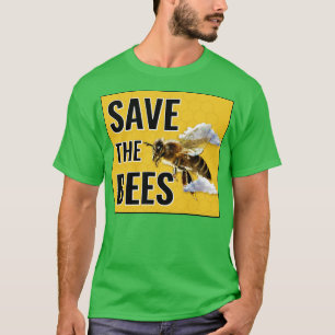 T-shirt Sauvez les abeilles militantes du changement clima