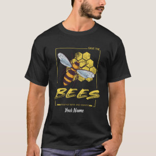 T-shirt Sauvez les abeilles pour l'apiculteur et l'apicult