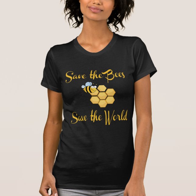 T-shirt Sauvez les abeilles sauvent le monde (Devant)