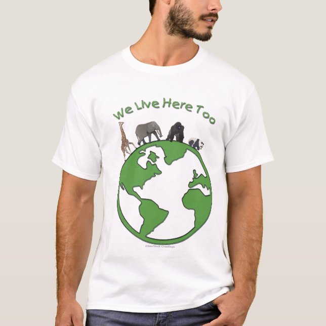T-shirt Sauvez les animaux (Devant)