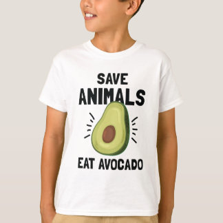 T-shirt Sauvez les animaux mangent le végétalien
