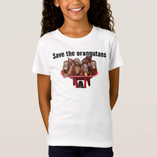 T-Shirt Sauvez les animaux mis en danger par orangs-outans