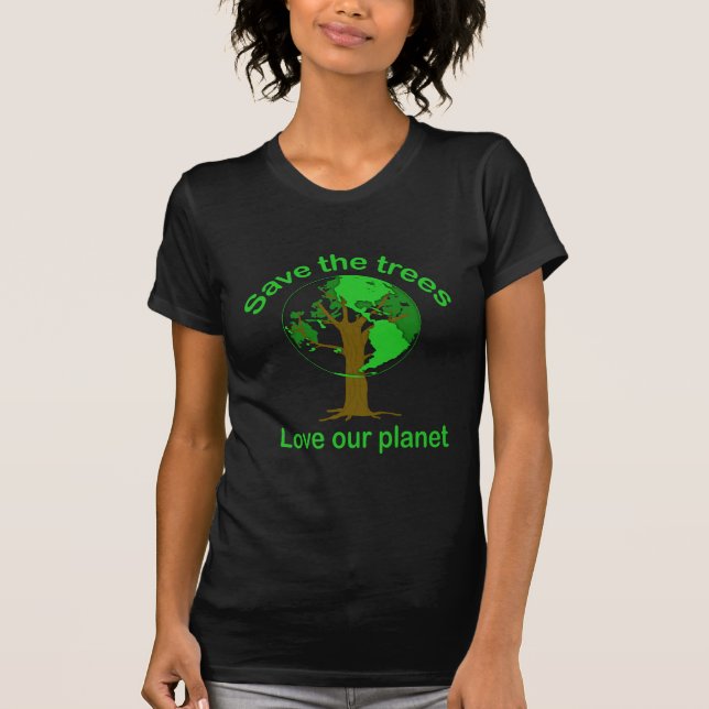 T-shirt sauvez les arbres (Devant)