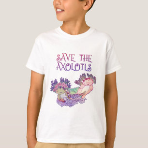 T-shirt Sauvez les Axolotls, Axolotl, Salamander