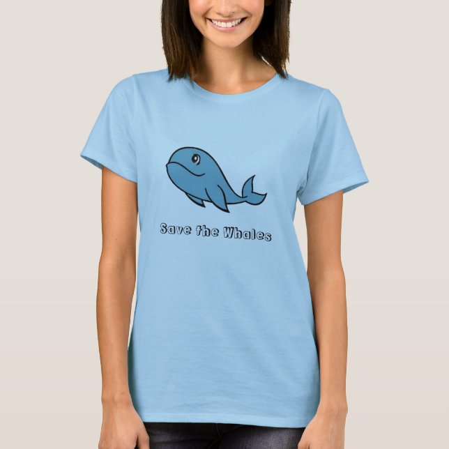 T-shirt Sauvez les baleines (Devant)