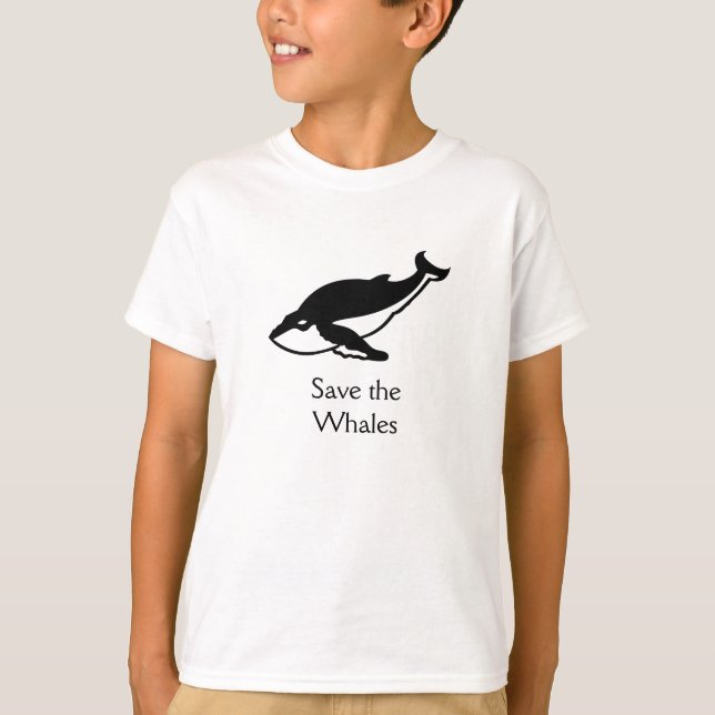 T-shirt Sauvez les baleines (Devant)