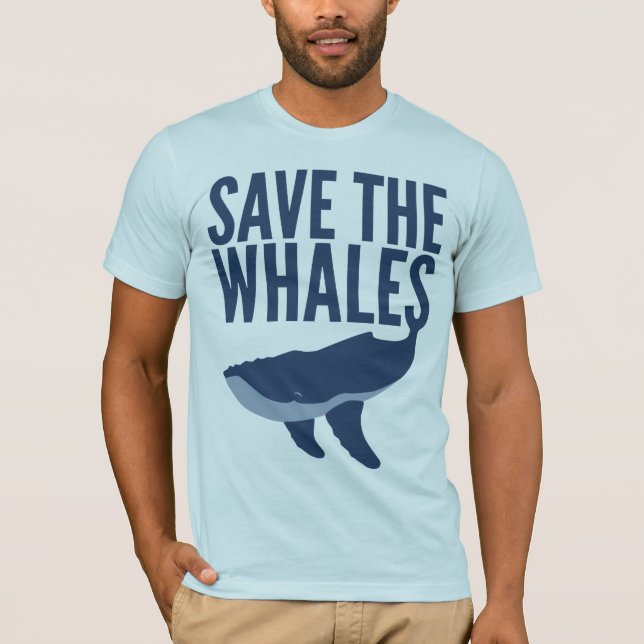 T-shirt Sauvez les baleines (Devant)