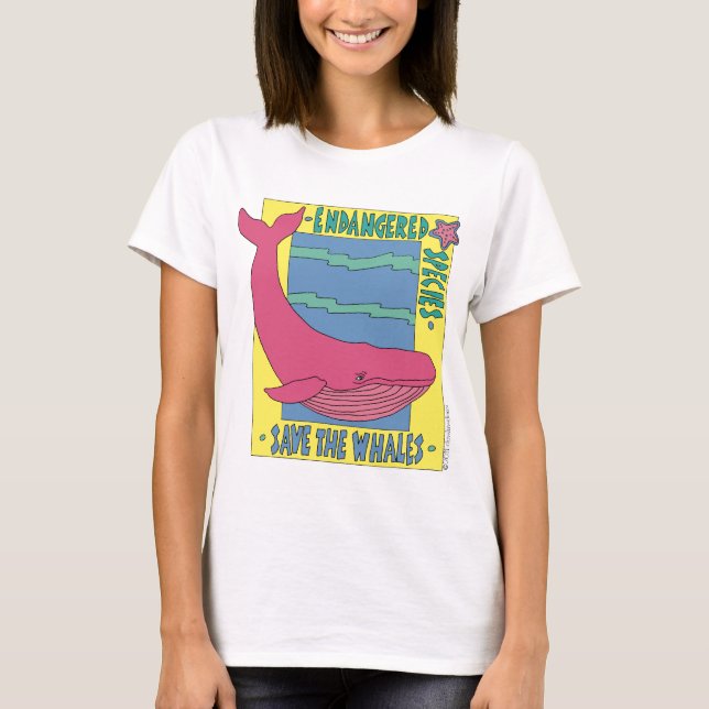 T-shirt Sauvez les baleines (Devant)