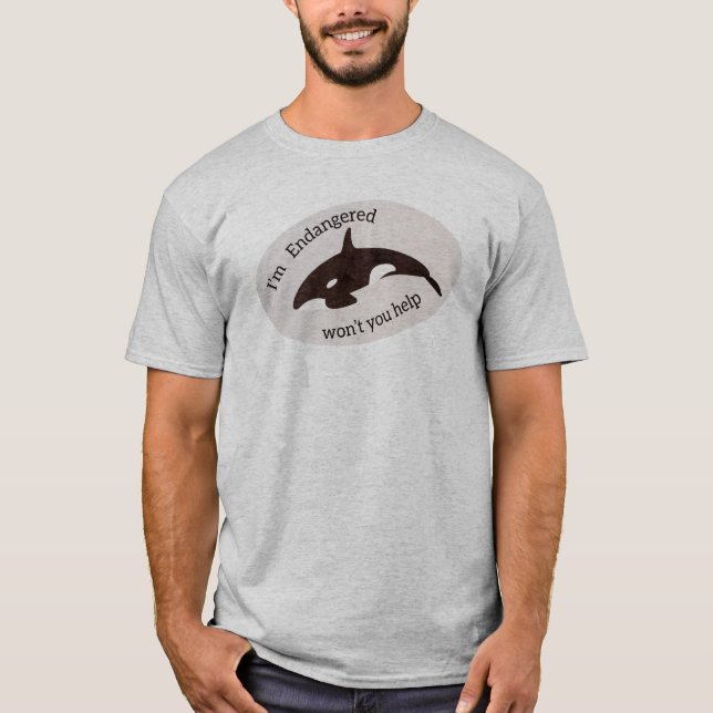 T-shirt Sauvez les baleines (Devant)