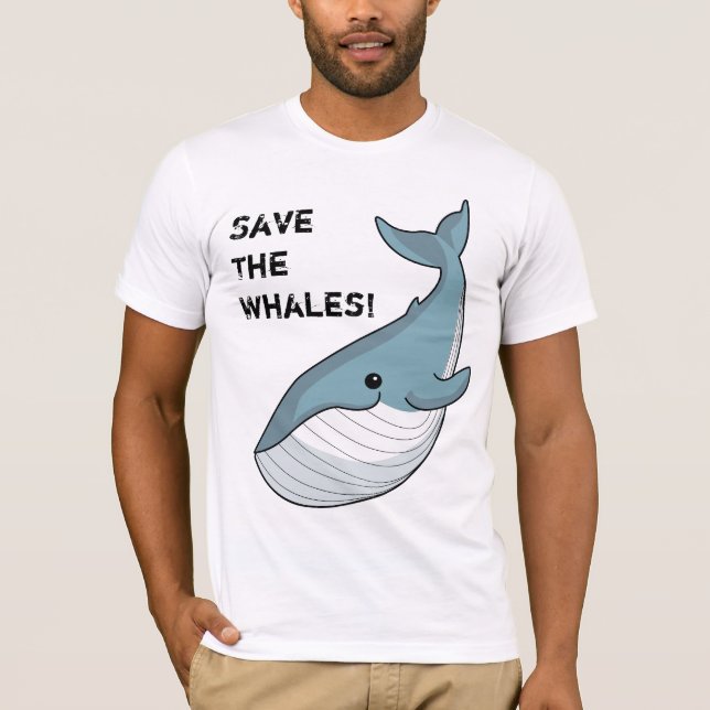 T-shirt Sauvez les baleines ! (Devant)