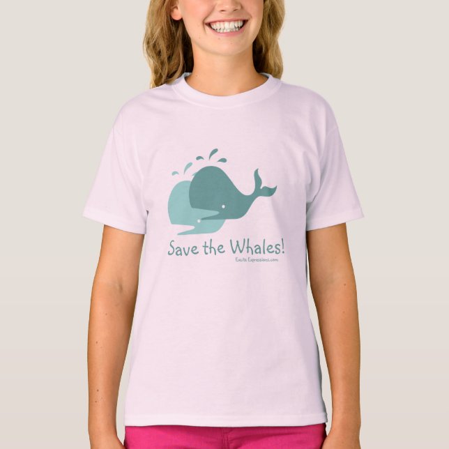T-shirt Sauvez les baleines ! Kids Tee (Devant)