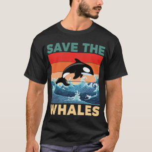 T-shirt Sauvez les baleines Sauvez nos océans