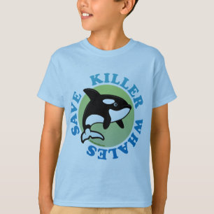 T-shirt Sauvez les baleines tueuses