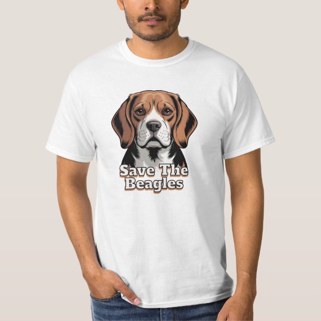 T-shirt Sauvez les Beagles | Amoureux des chiens (Devant)