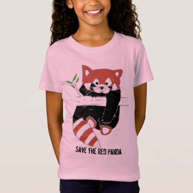 T-Shirt Sauvez les chemises de FireFox de panda rouge aka (Devant)