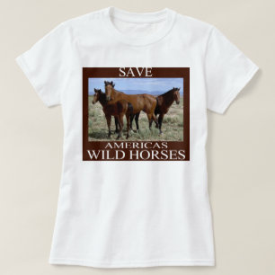 T-shirt Sauvez les chevaux sauvages
