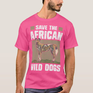 T-shirt Sauvez Les Chiens Sauvages Africains En Danger Lou