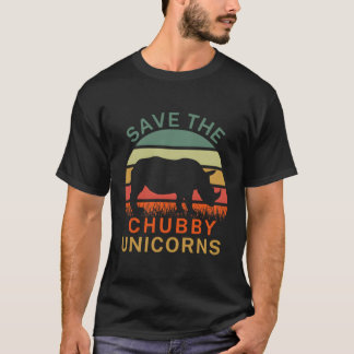 T-shirt Sauvez Les Droits Des Animaux Du Chubby Unicorns R