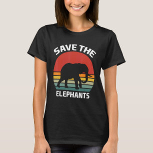 T-shirt Sauvez Les Eléphants Costume Eléphant Eléphant
