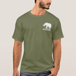 T-shirt Sauvez les éléphants en silhouette