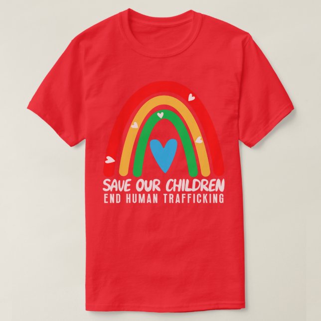 T-shirt Sauvez Les Enfants 8 (Design devant)