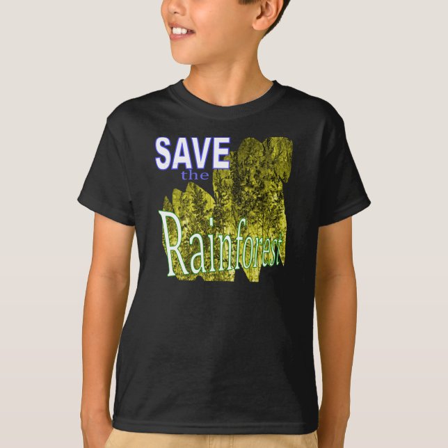 T-shirt Sauvez les enfants de forêt tropicale (Devant)